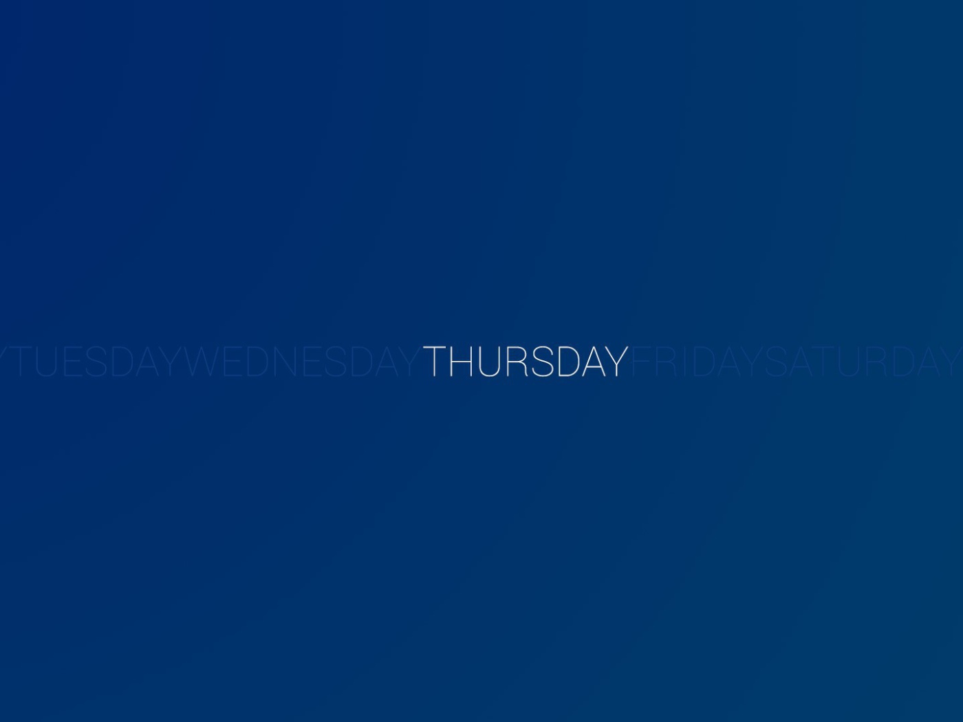 День недели четверг