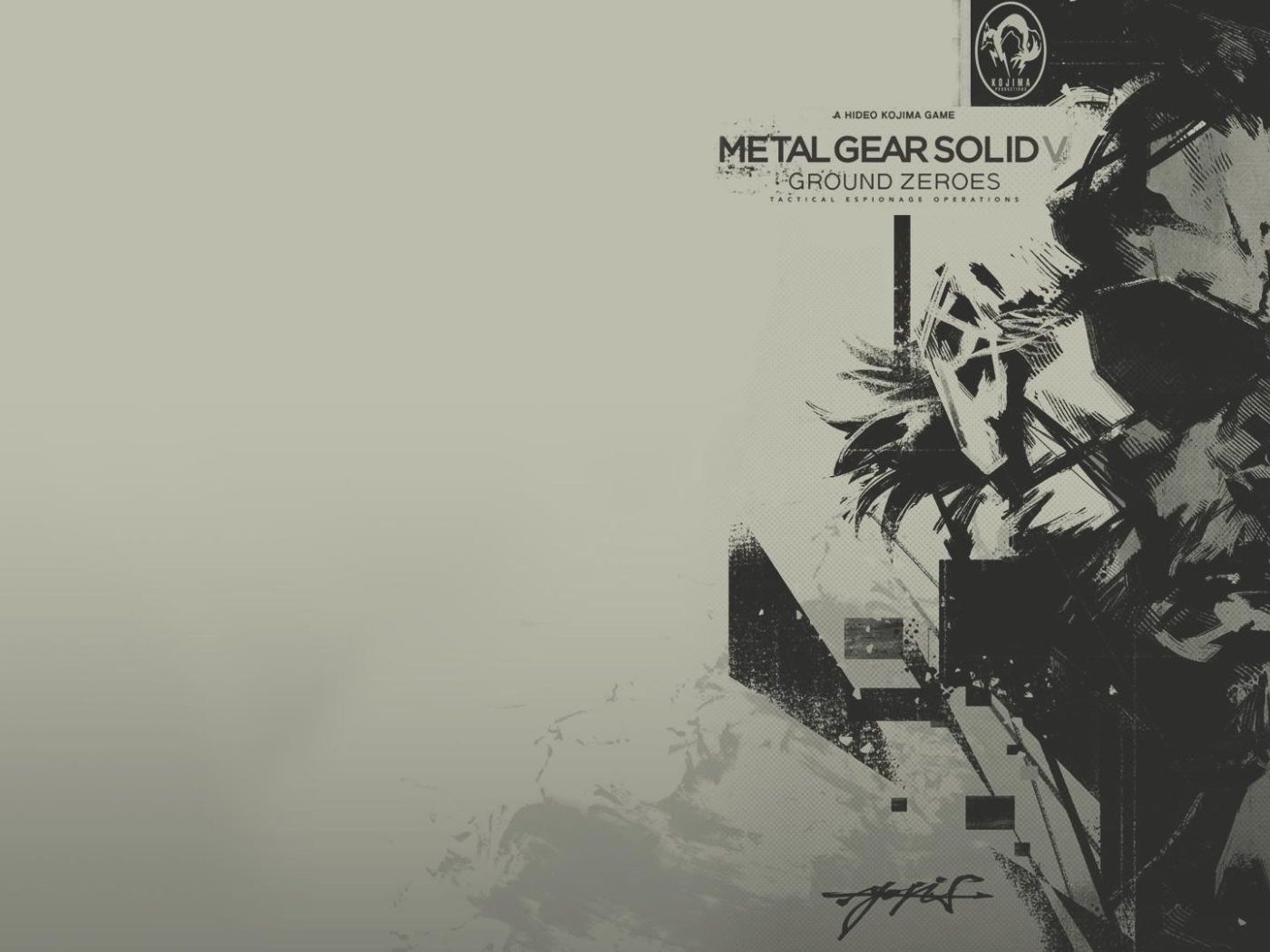 Серый фон, игра Metal Gear Solid