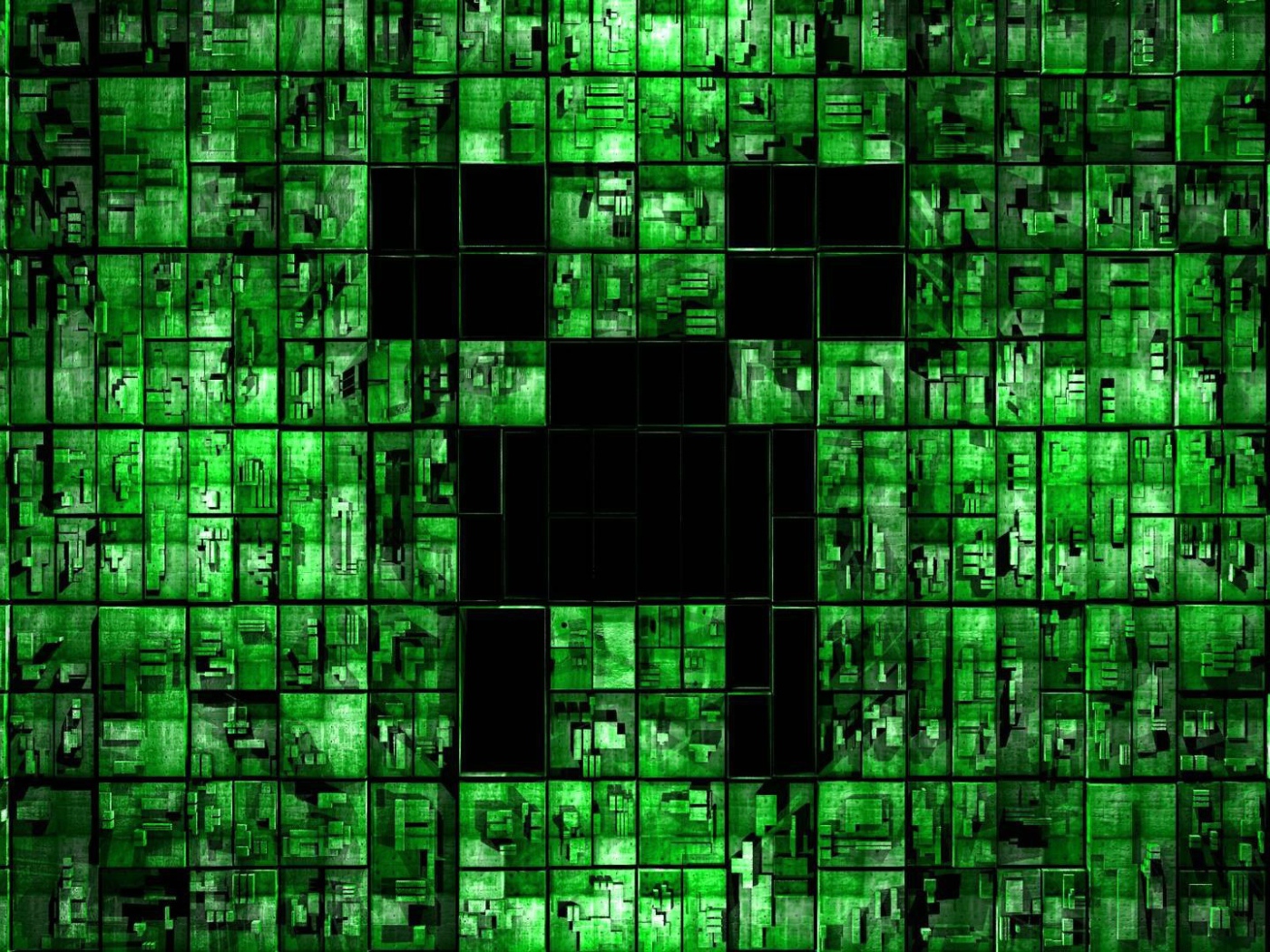 Зеленый фон, Minecraft