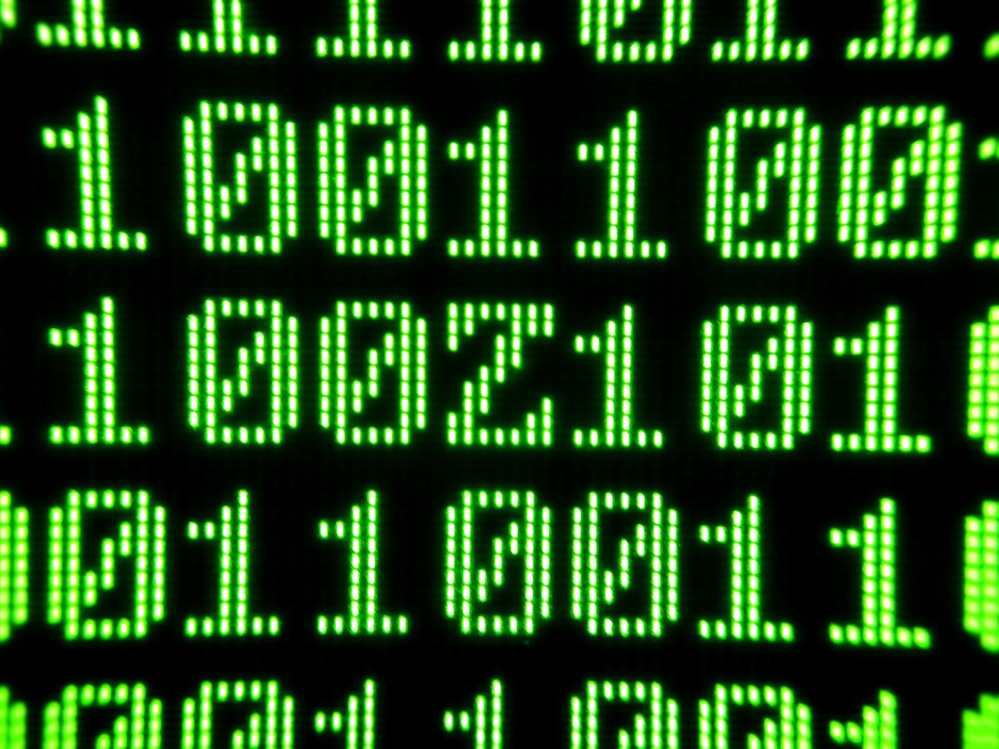 Зеленый бинарный код