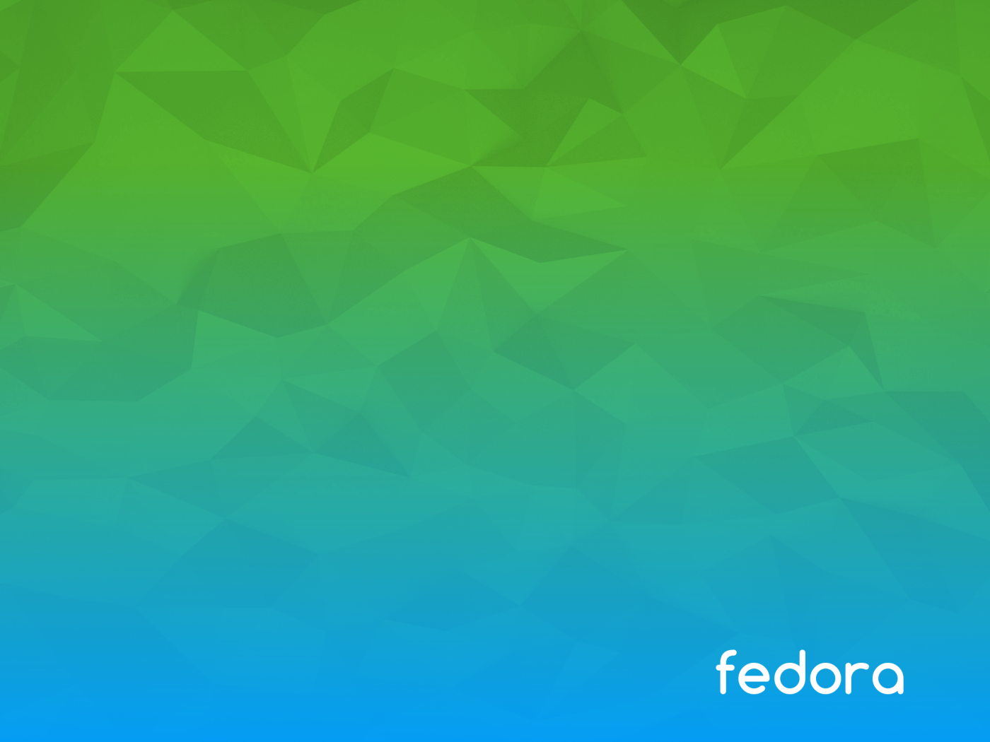 Зелено голубой фон Fedora