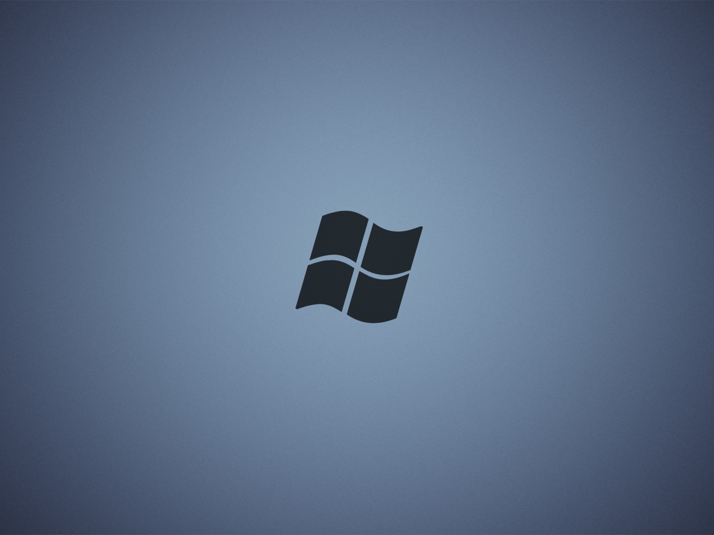 Серый логотип Майкрософт, сине-серый фон