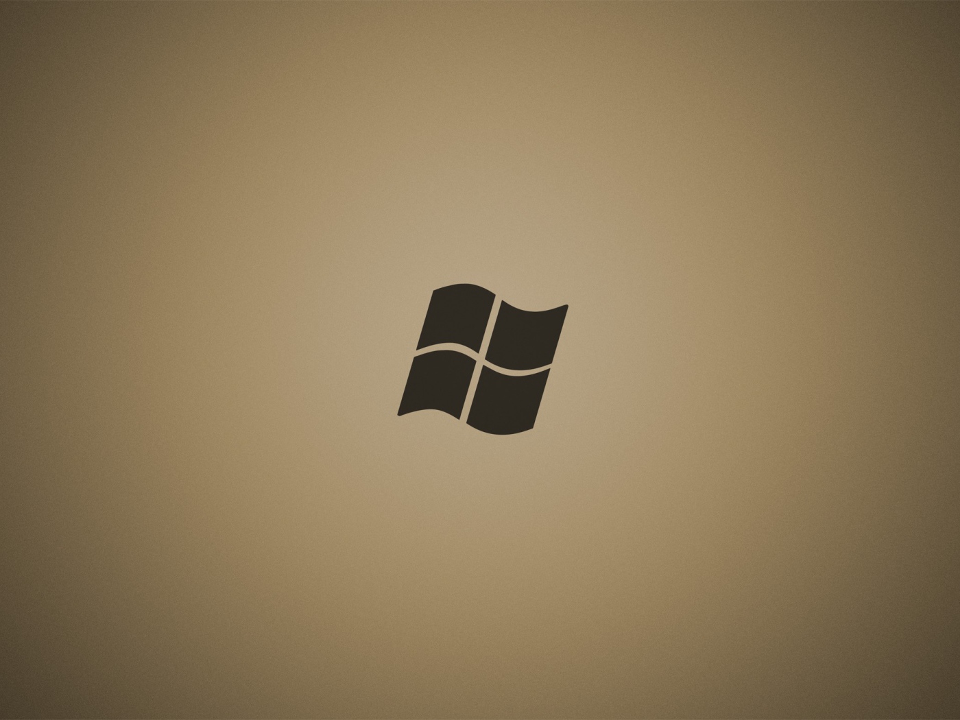 Серый логотип Майкрософт, коричневый фон