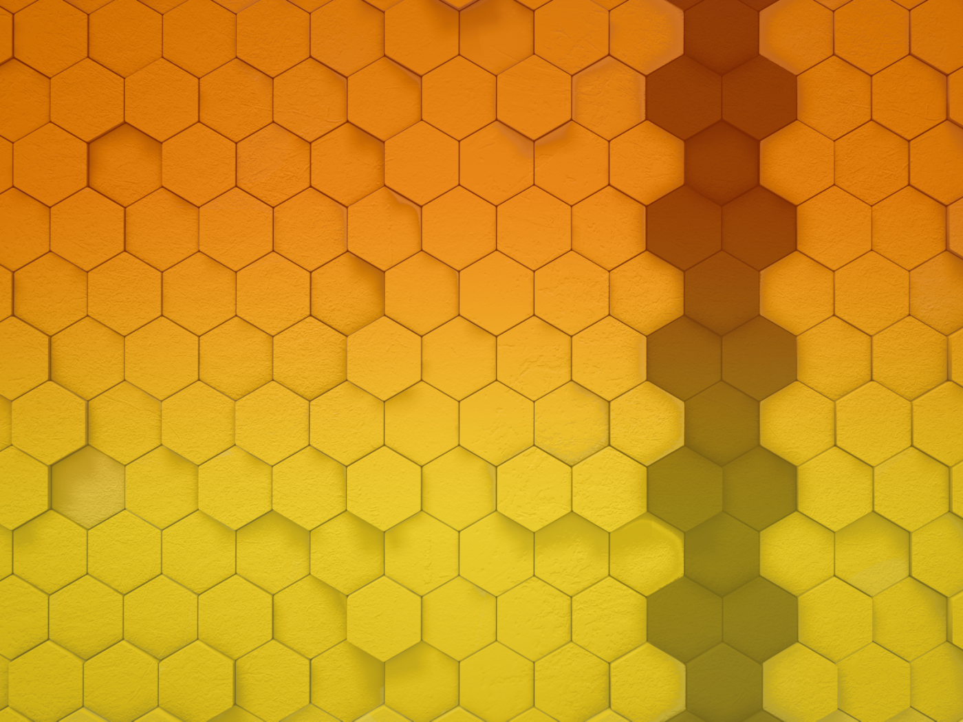 Пчелиные соты, оранжевый фон