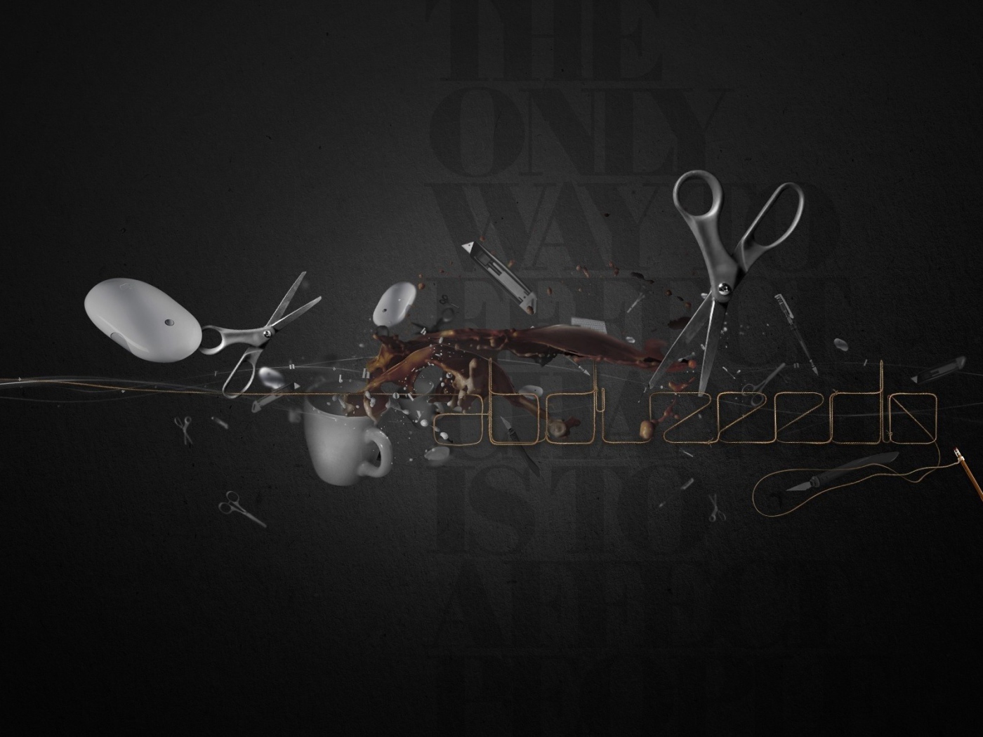 Бытовые инструменты, серый фон