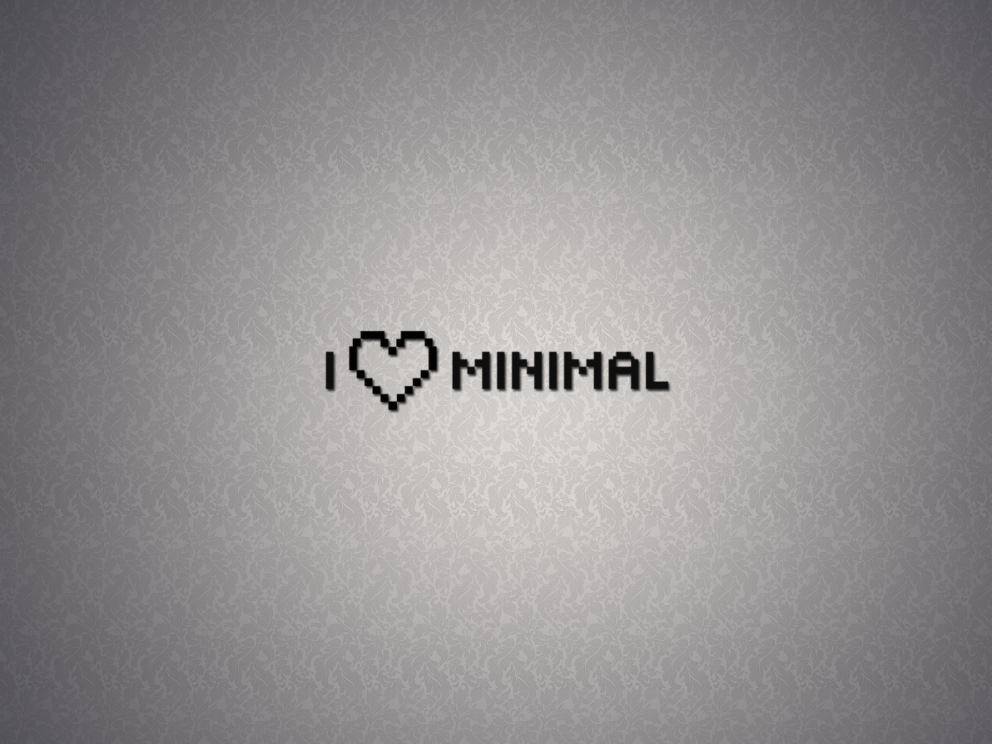 Мне нравится минимализм, серый фон
