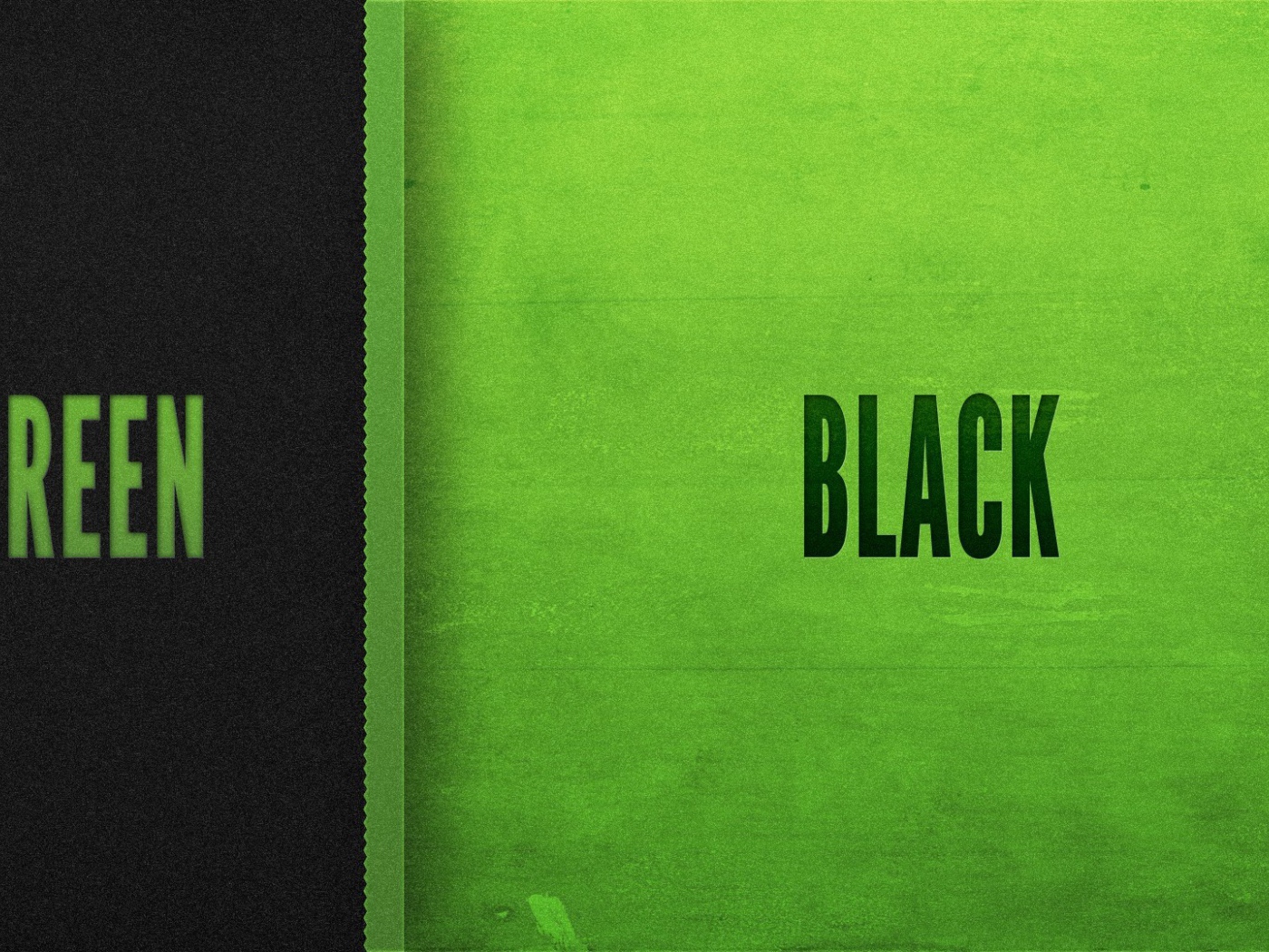 Надписи на черно зеленом фоне