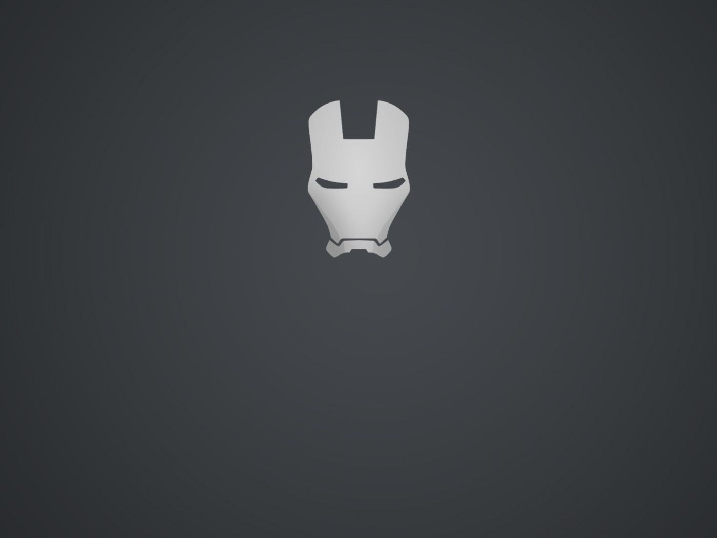 Маска Железного человека, черный фон