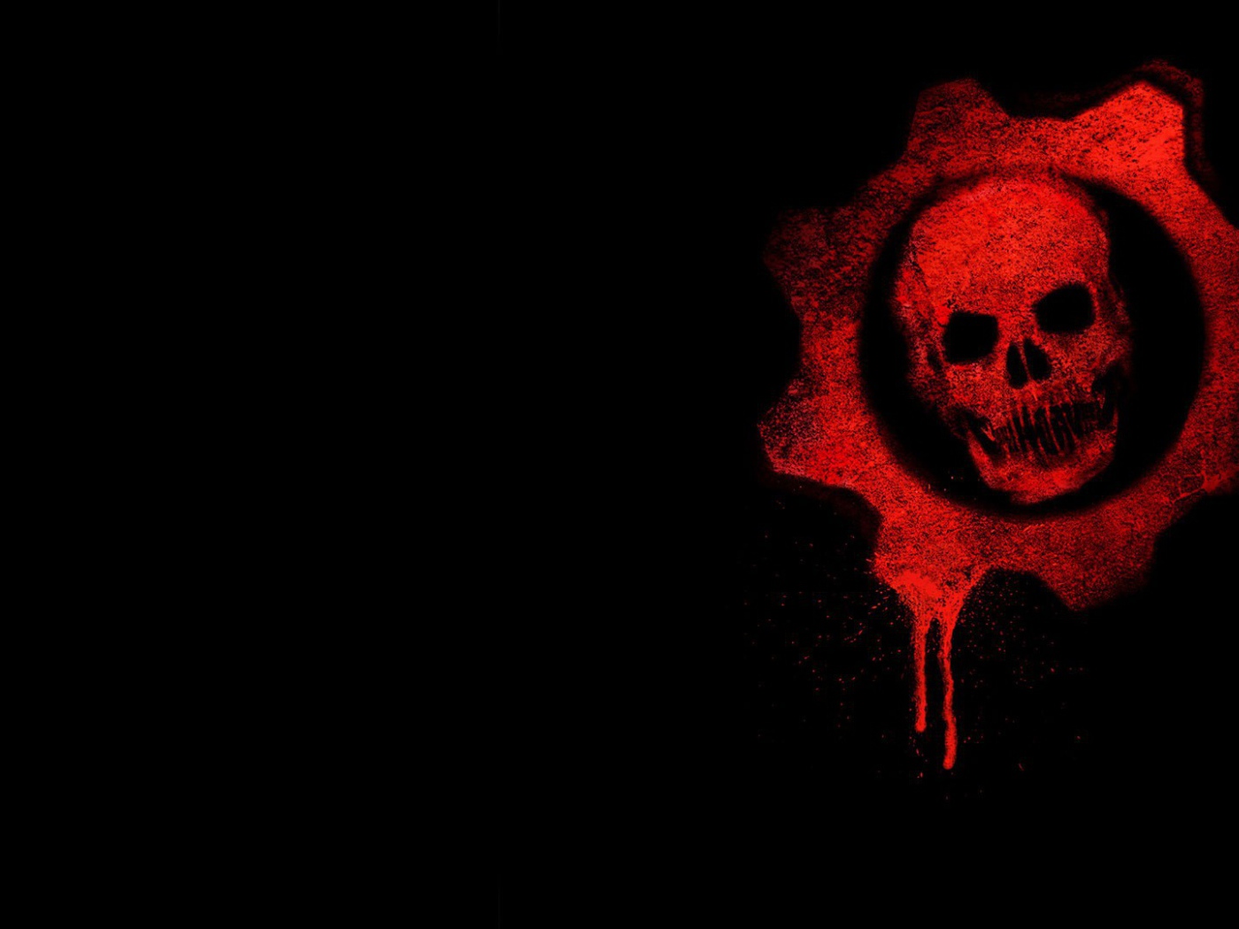 Логотип игры Gears of War, фон