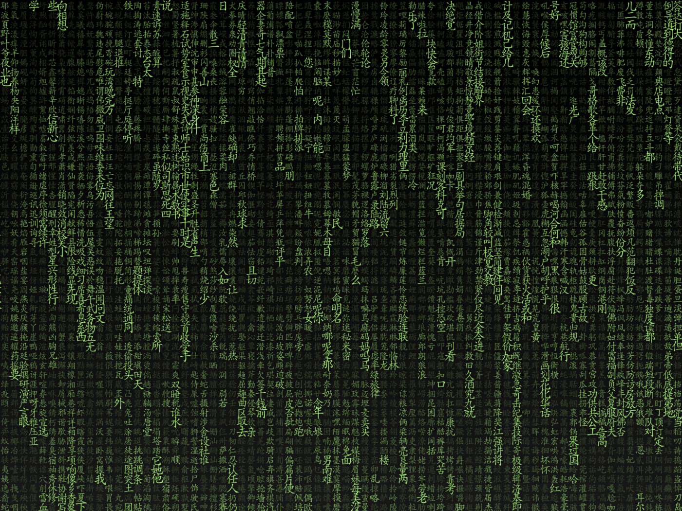 Фон Матрица на китайском языке