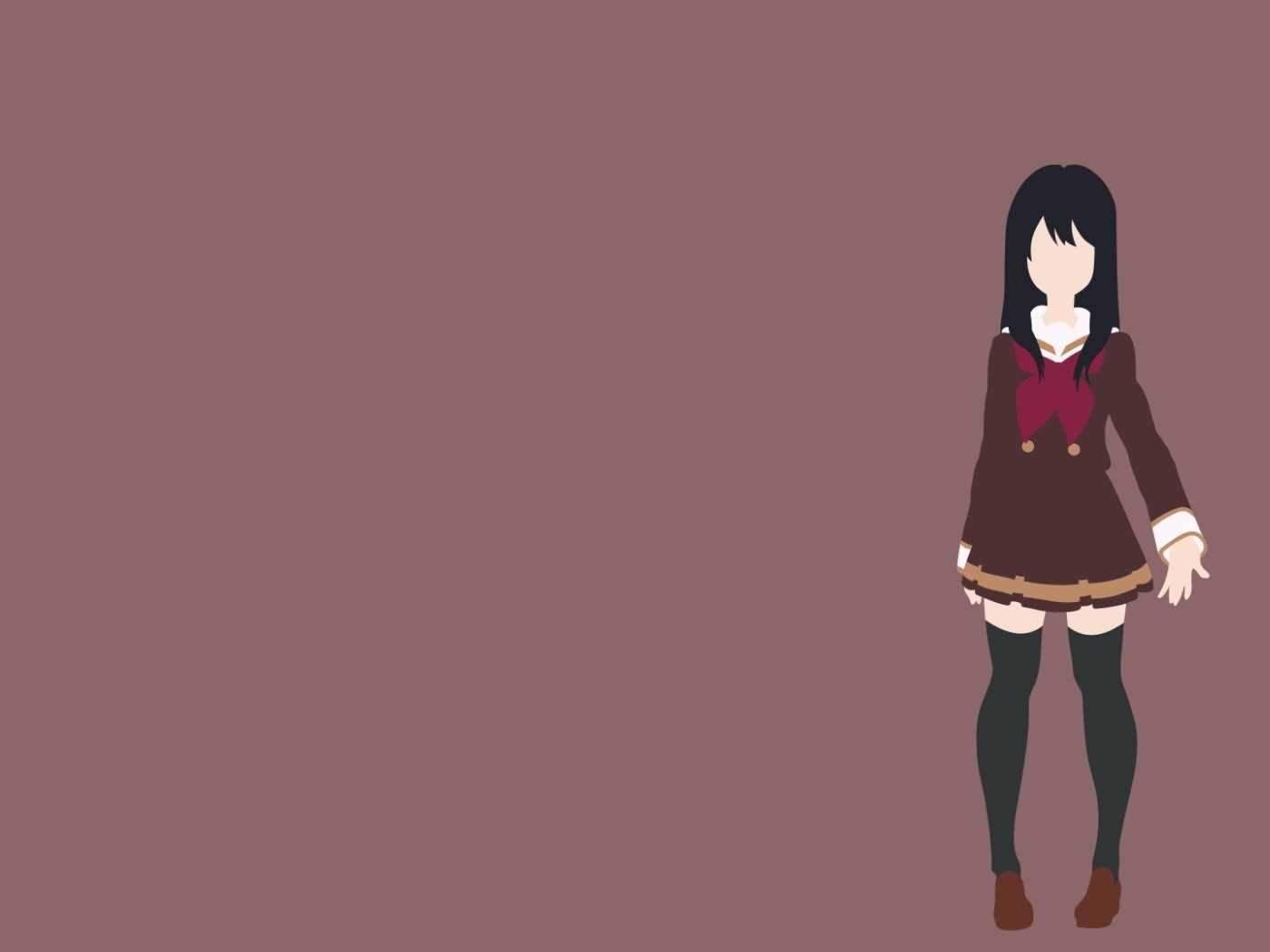 Силуэт девушки на темном фоне, аниме Играй, Эуфониум