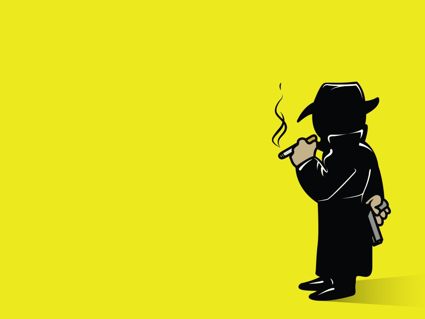 Силуэт на желтом фоне, игра Fallout 4