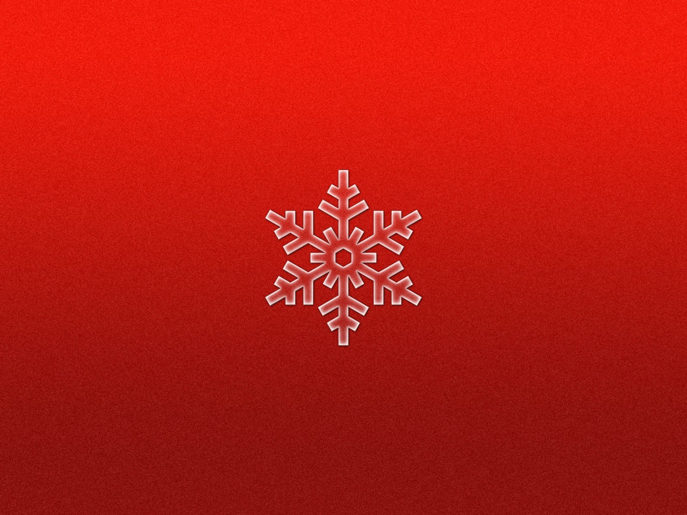 Снежинка на красном фоне