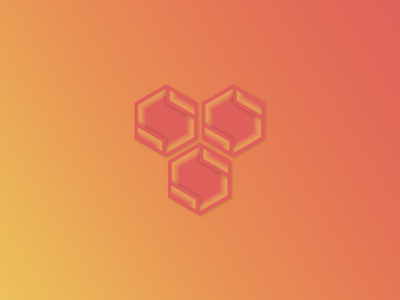 Символ соты на оранжевом фоне