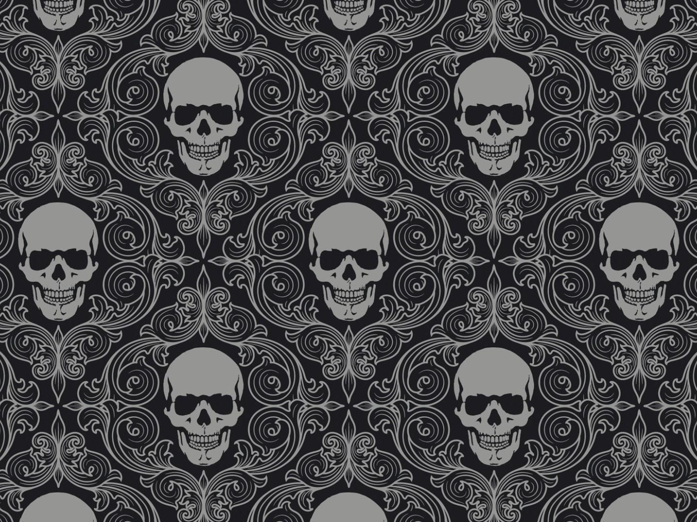 Фон из черепов в рамках