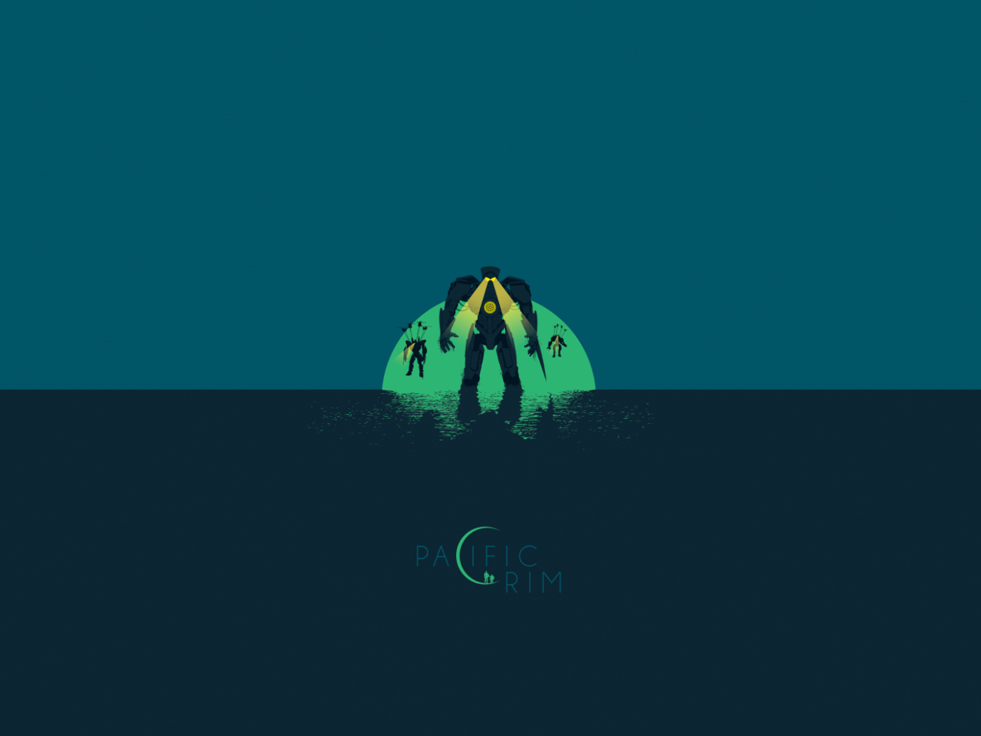 Фильм Тихоокеанский рубеж, синий фон