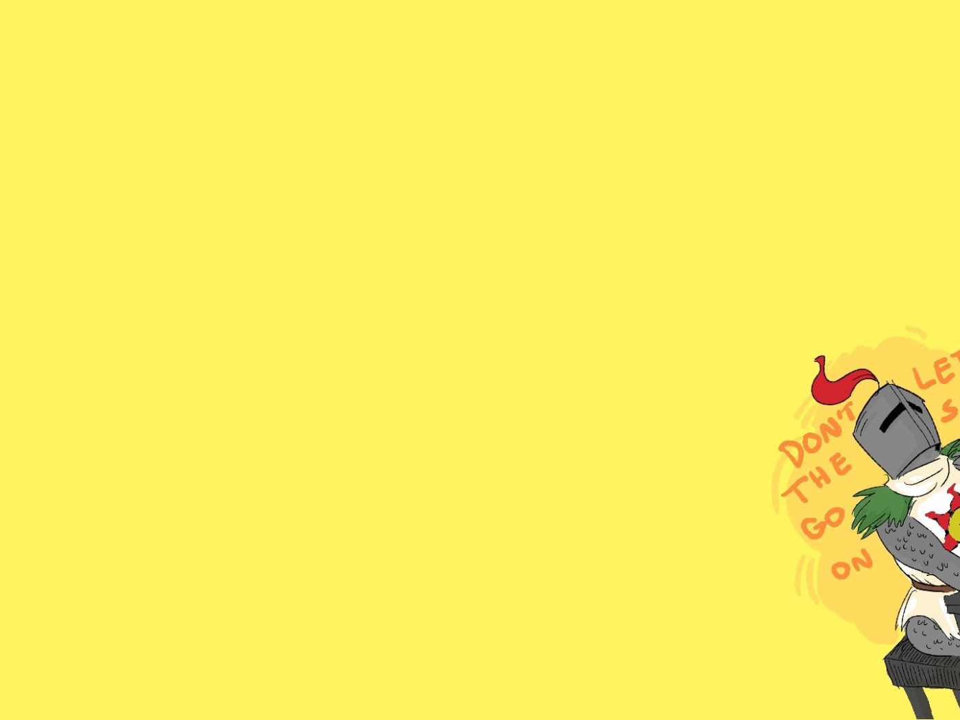 Игра Dark Souls, желтый фон