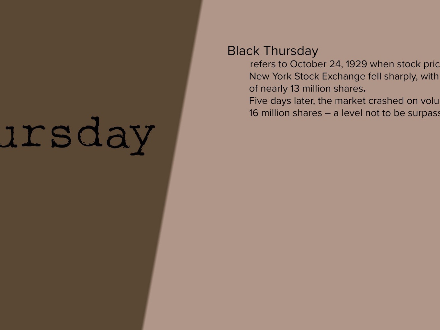 Описание четверга на английском языке