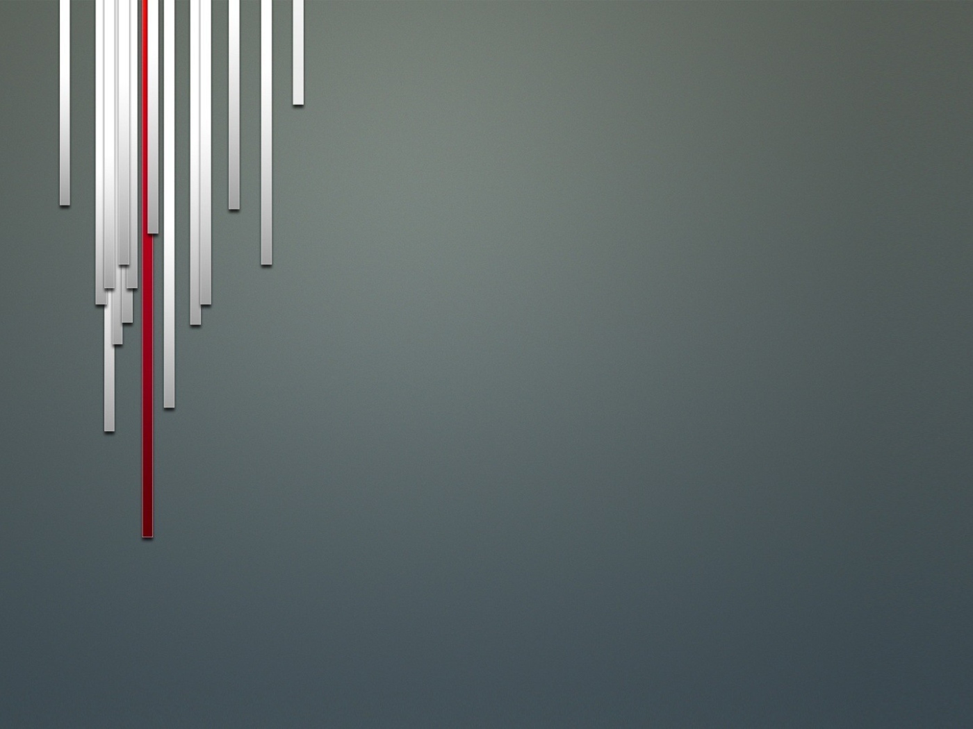 Вертикальные линии опускаются вниз, серый фон