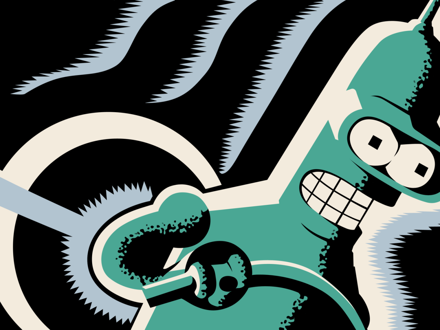 Бендер под действием электричества, Футурама