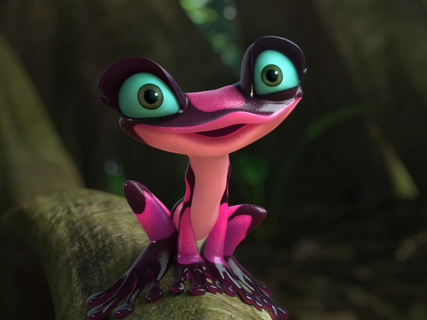 Милая лягушка из мультфильма