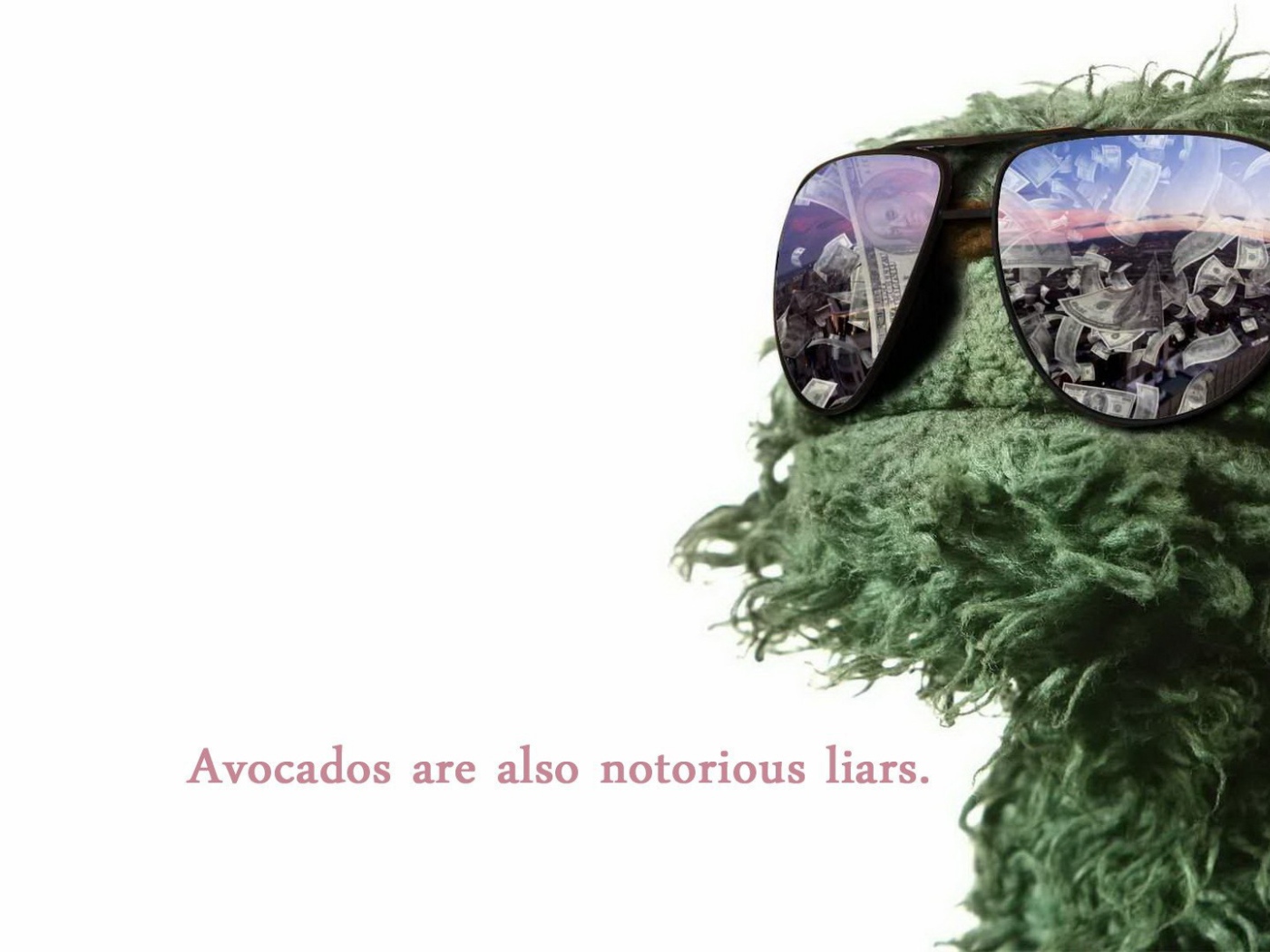 Оскар из Улицы Сезам в очках