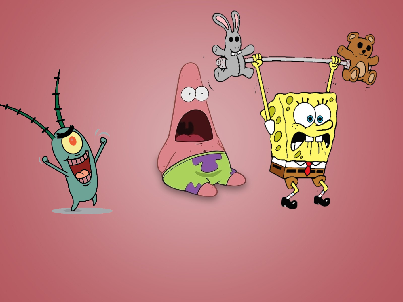 Спанч-Боб занимается спортом