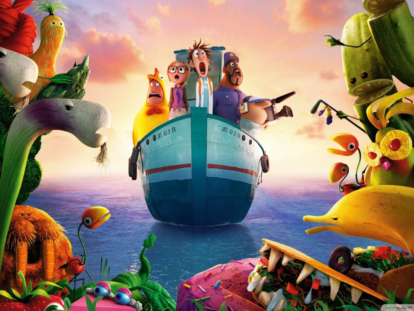 Путешественники прибыли в экзотическую страну, мультфильм