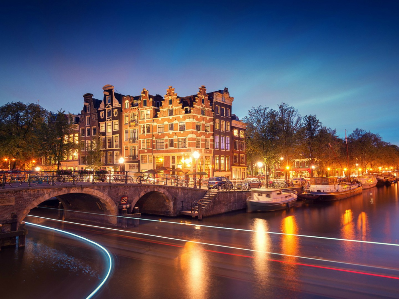 Канал в Амстердаме, Нидерланды