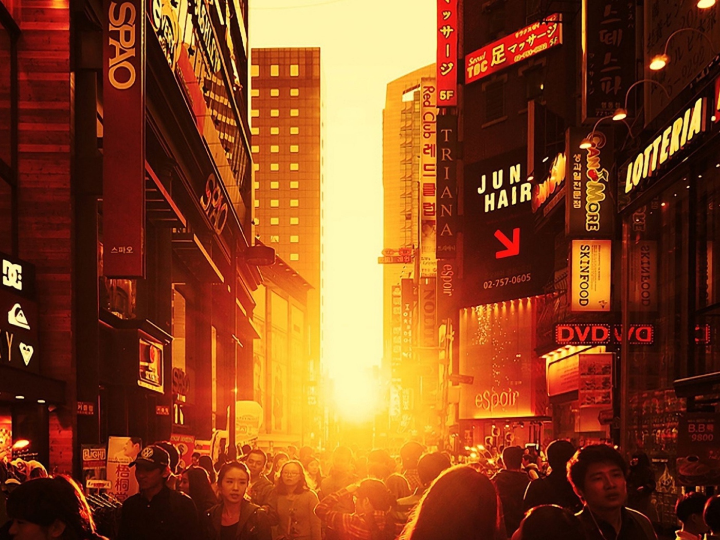 Лучи заката в Сеуле