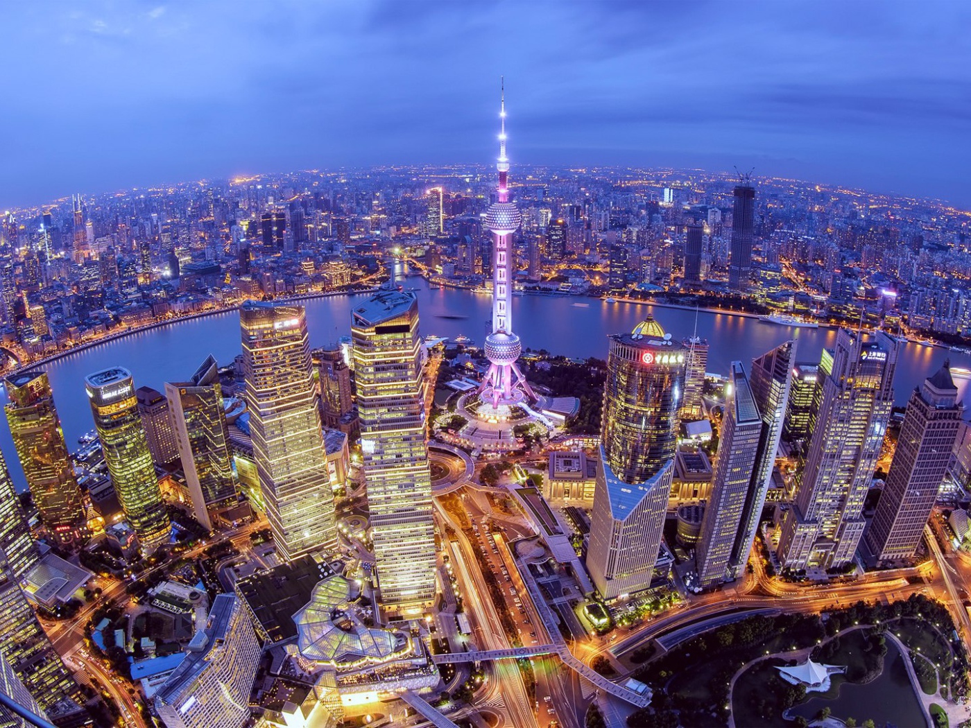 Город Шанхай в Китае