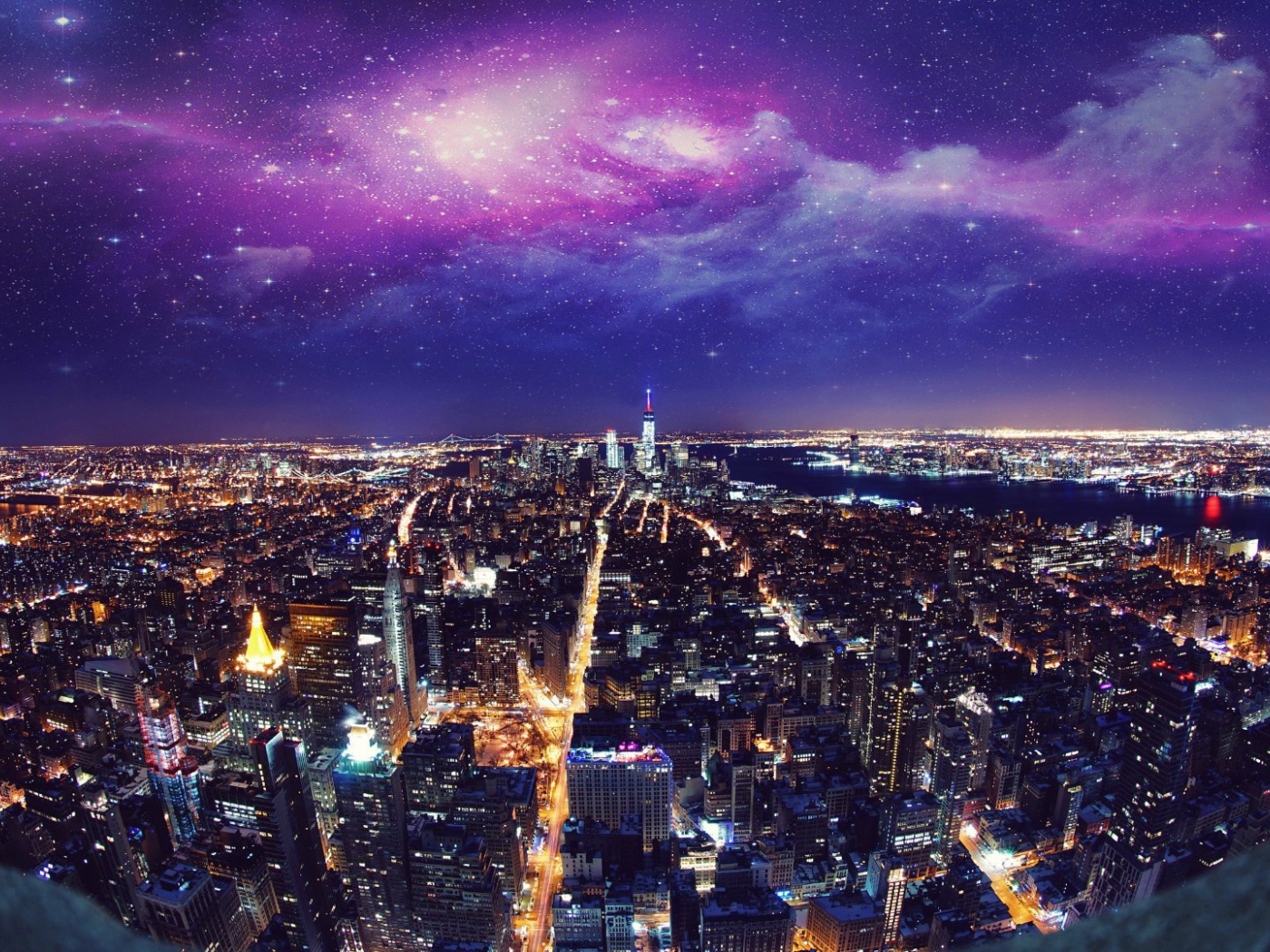 Звездное небо над Нью-Йорком