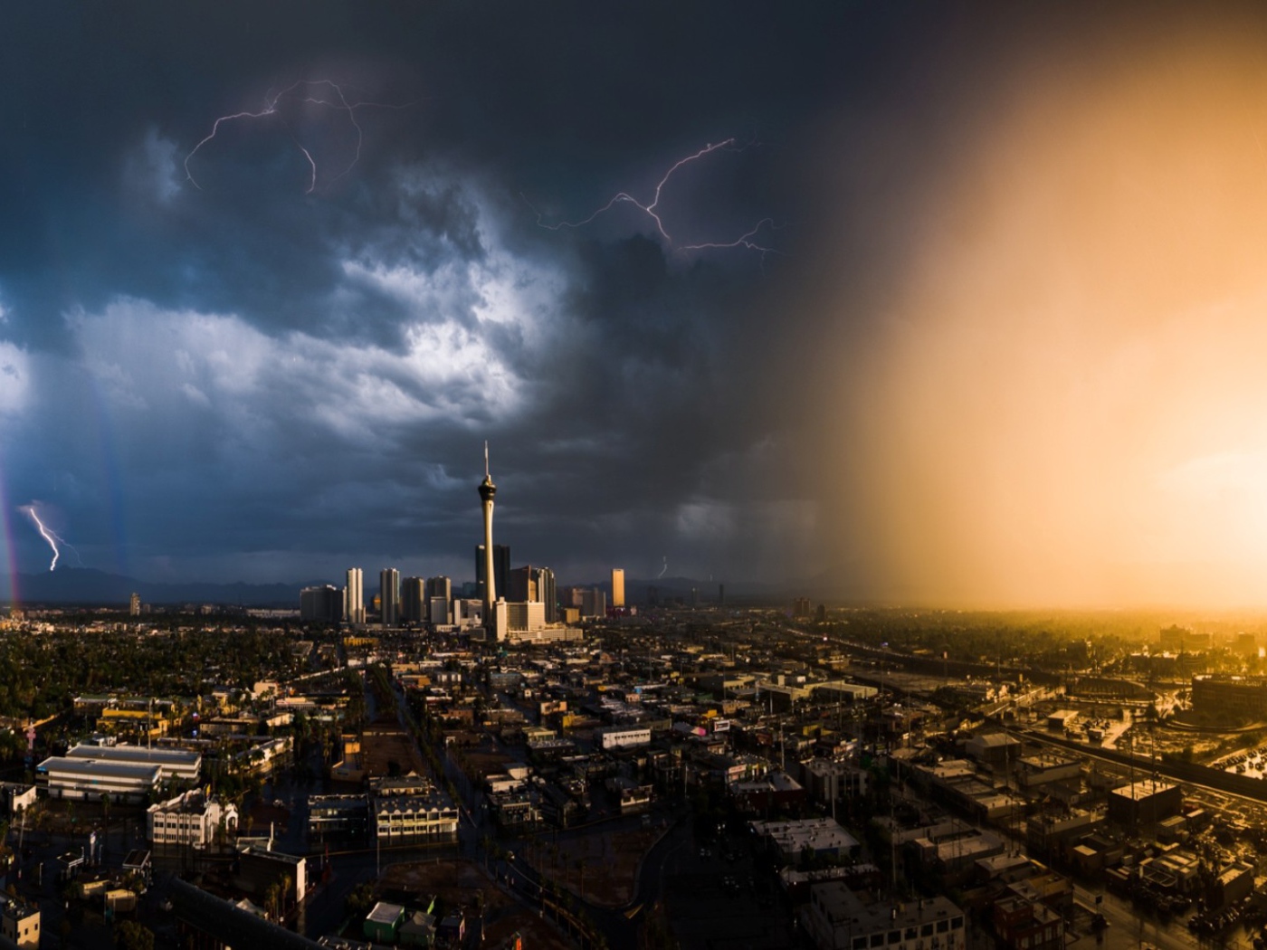 Гроза над Лас-Вегасом, США