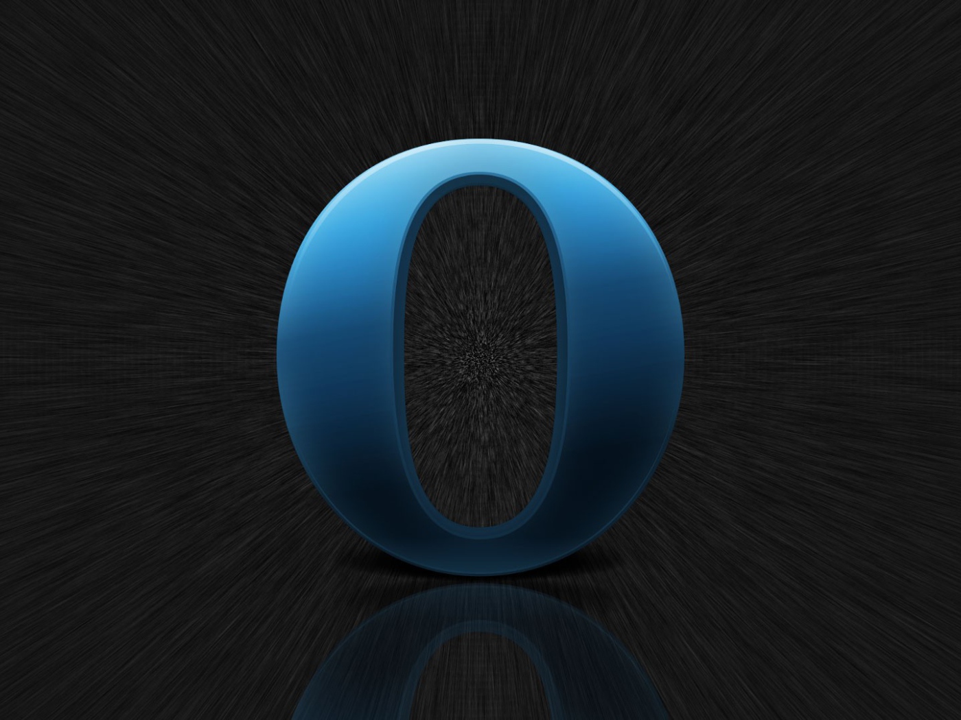 Голубой логотип Оперы на цифровом фоне