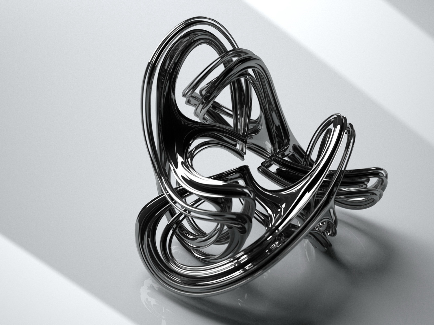 Абстрактная металлическая фигура