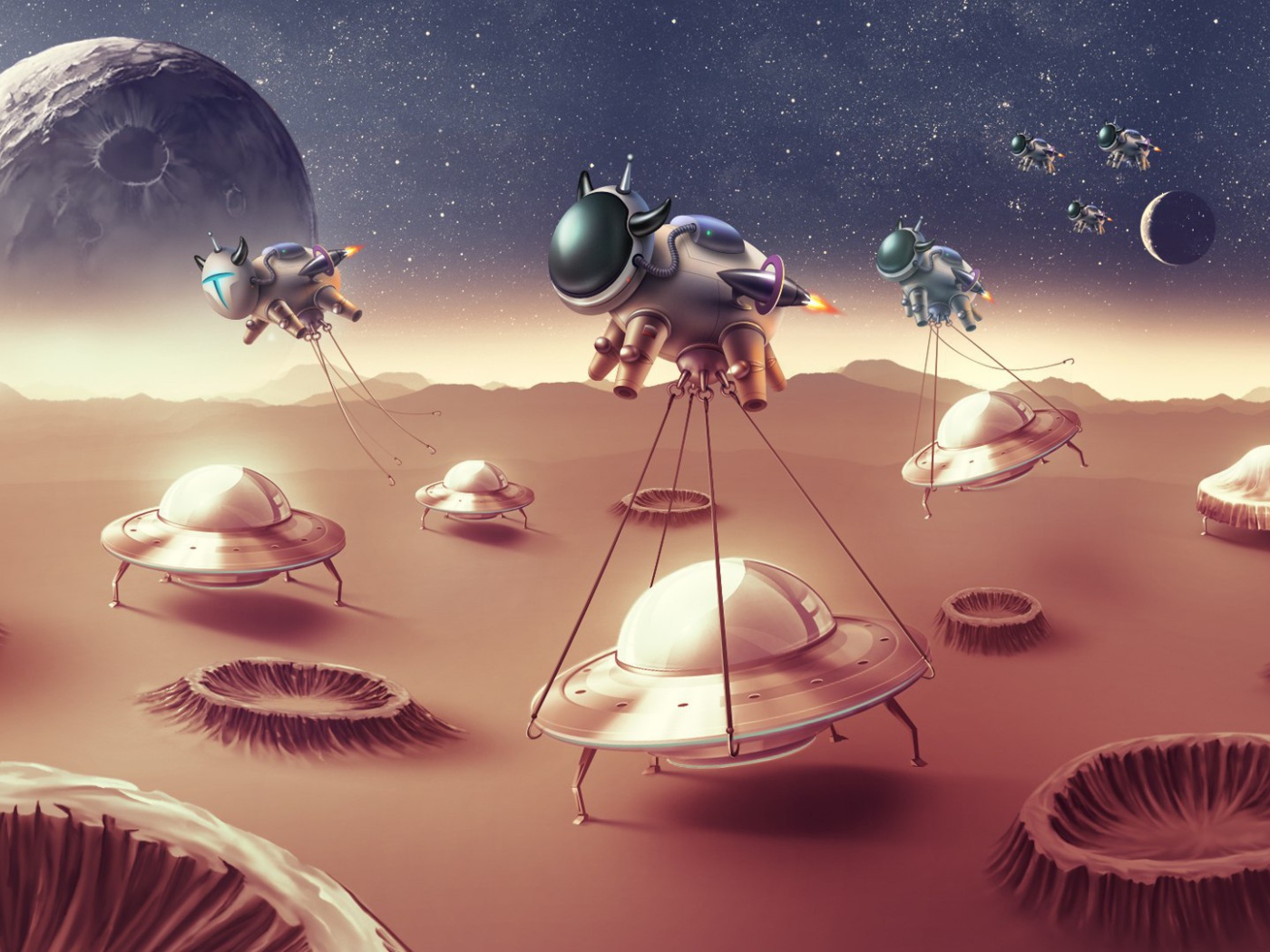 Коровы похищают инопланетян