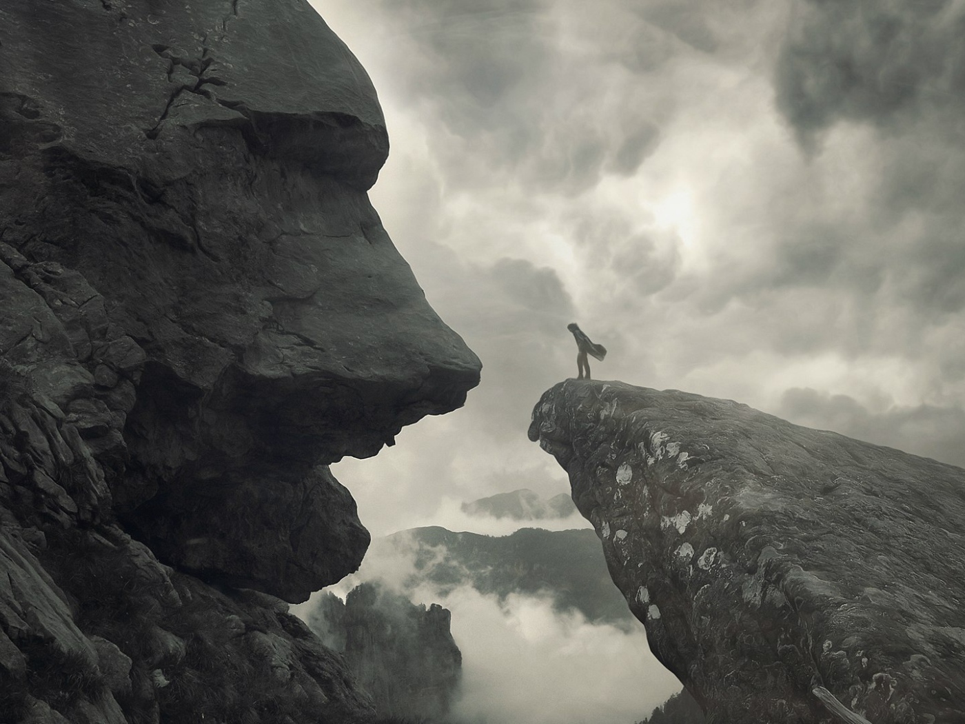 Лицом к лицу с камнем