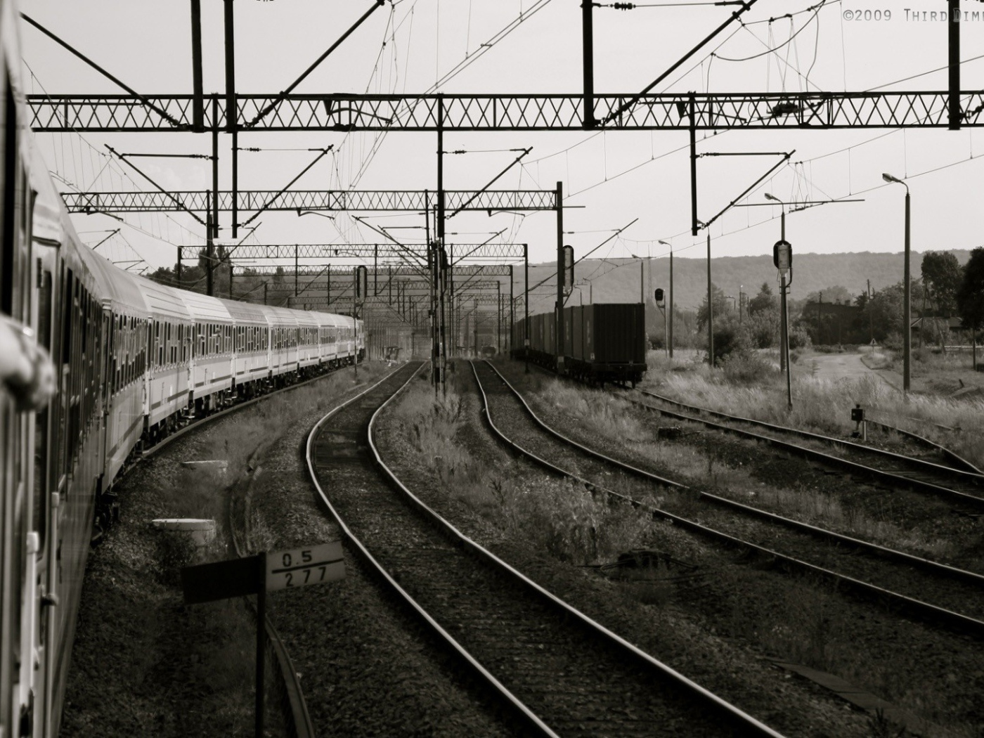 Монохромное изображение станции