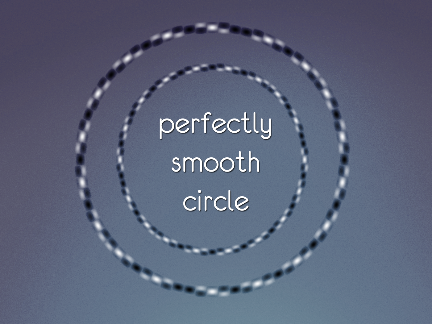 Оптическая иллюзия деформированного круга