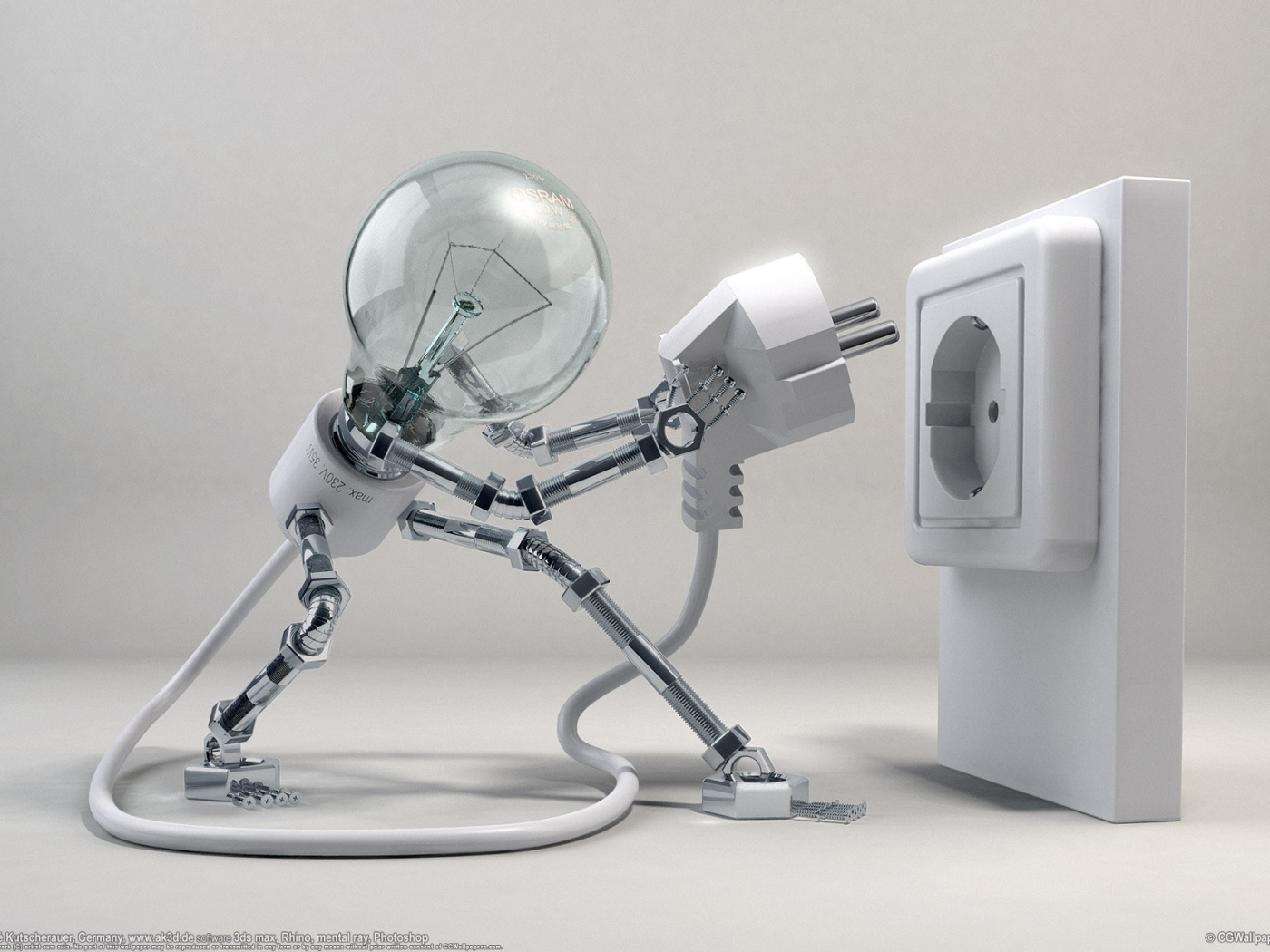 Лампа включается в розетку