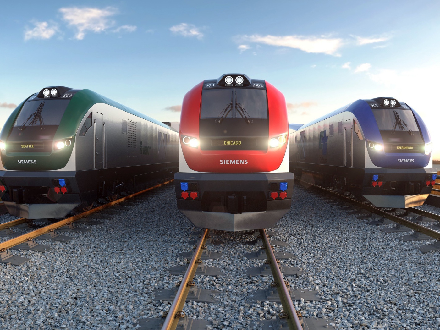 Три скоростных поезда Siemens Charger
