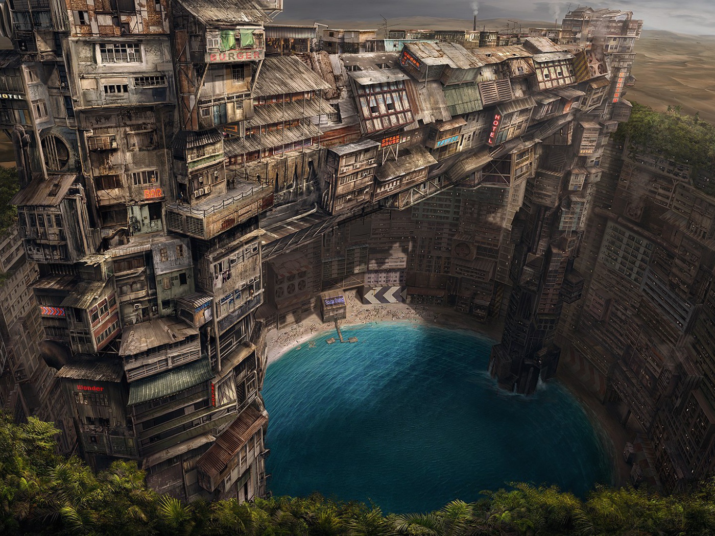 Деревянный город в пустыне