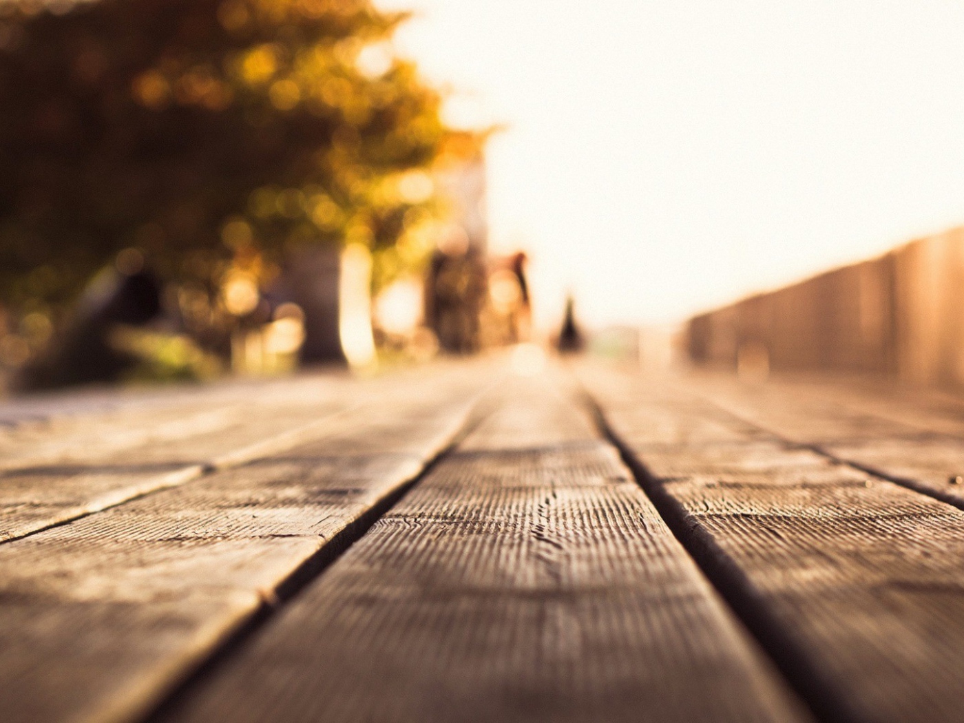 Деревянные полы на площадке для прогулок