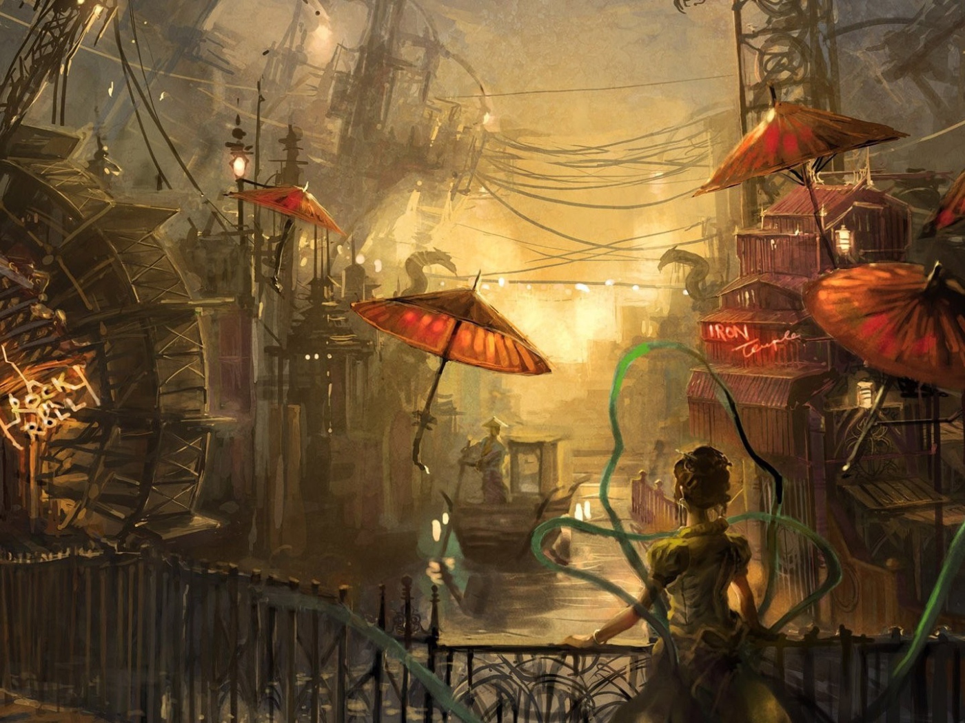 Старый городок в Китае