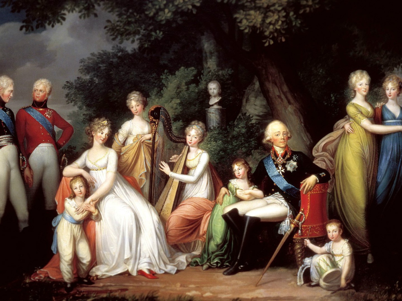 Император Всероссийский Павел I с семьёй