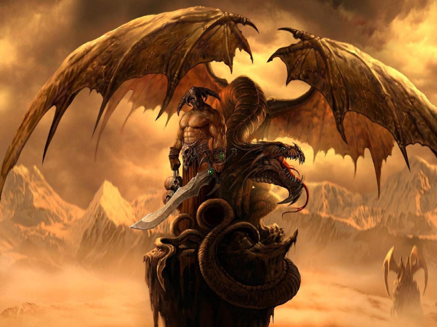 Воин с драконом на страже