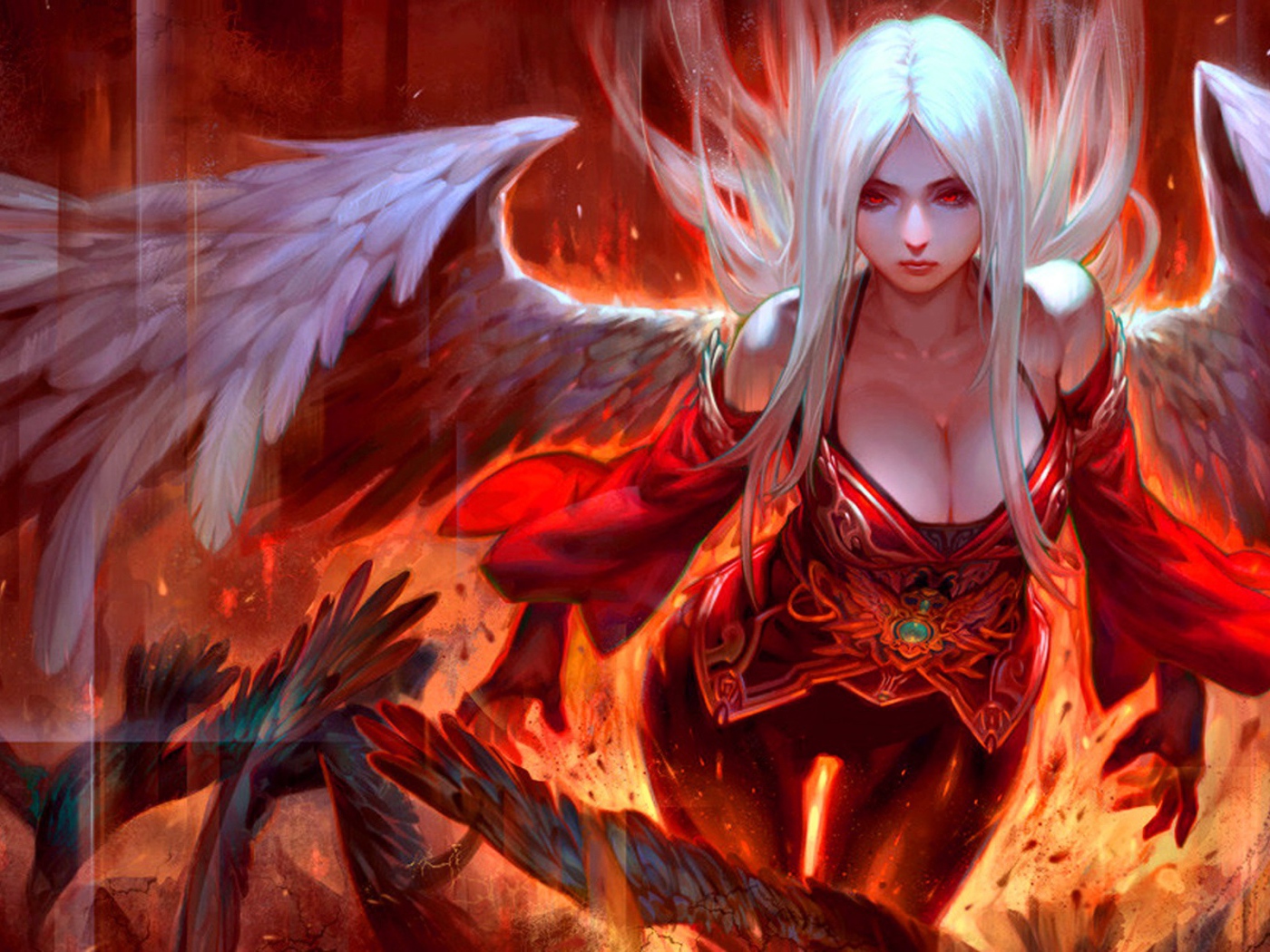 Ангел в красной одежде