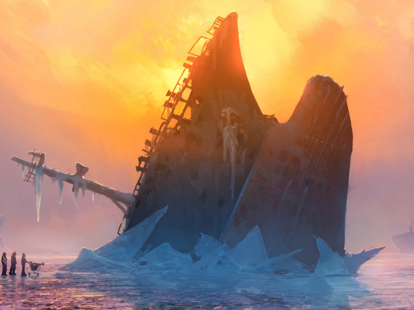 Красивый закат цивилизации