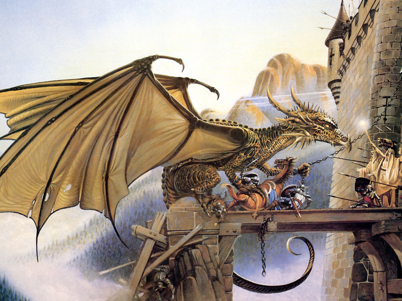 Дракон у ворот крепости