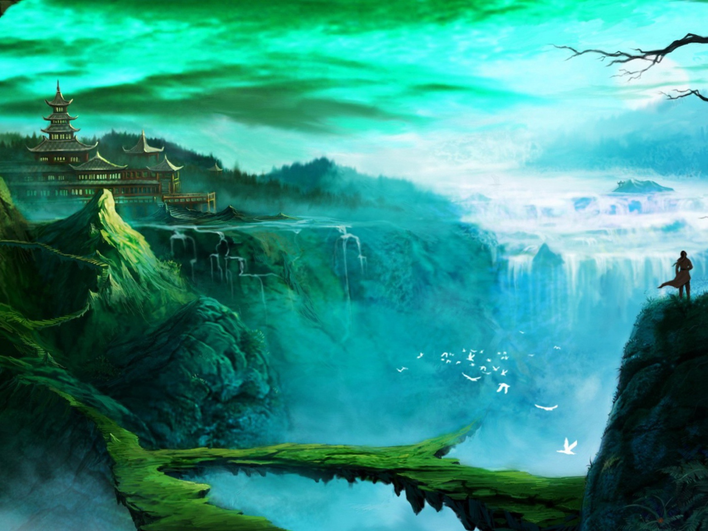 Фантастический мир среди водопадов